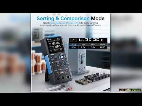 FNIRSI LC1020E High Accuracy LCR Meter Inductance Capacitance Resistance Tester with Sorting and Au