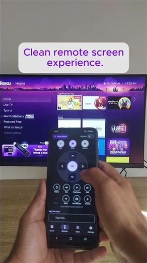 No Ads While Using the Remote 🔥 #rokuremote #roku #smartphone #rokutv #rokustreaming