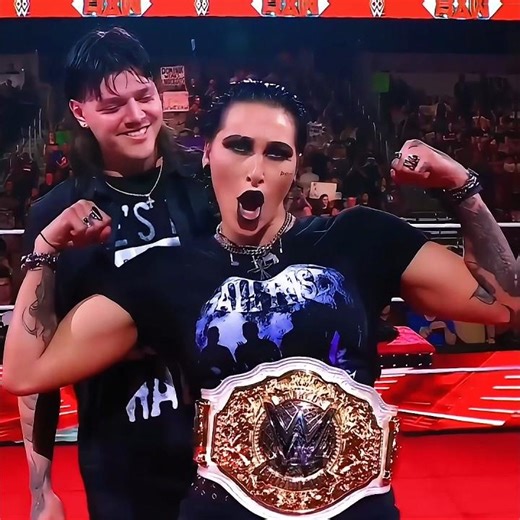 MAMI Reigns Supreme 😈 Rhea Ripley Receives the New Women’s World Championship #rhearipley #dominik