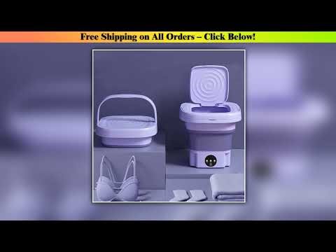 New Portable Small Foldable Washing Machine with Spin Dryer For Socks Underwear Panties Washer