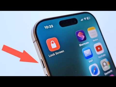 New iOS 26.5 Set Action button to Lock Screen