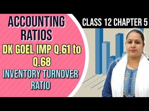 Accounting Ratios | Dk Goel Important Q.61 to Q.68 | Inventory Turnover Ratio | Class 12 | Chapter 5