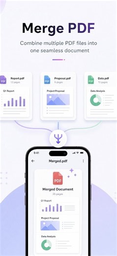 Merge PDF Files in 3 Taps — Reorder & Combine