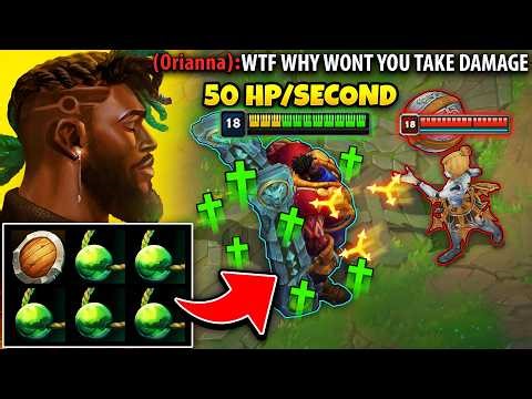 K'Sante but I'm full build in only 5 minutes... (50 HP REGEN PER SECOND WTF?)