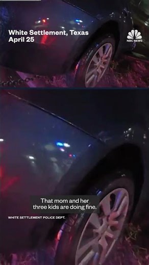 Officers rescue family from flooded car in Texas