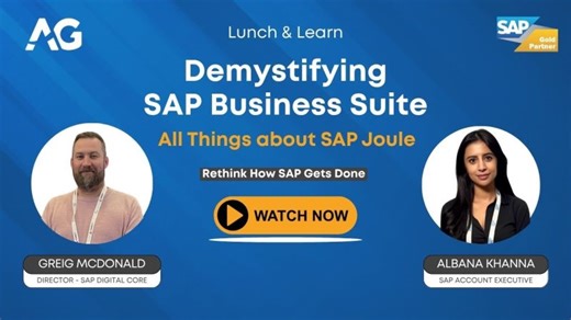 Demystifying SAP Business Suite | Lunch Learn | All Things about SAP Joule | Episode 2 | AG Consultancy Apps Ltd.