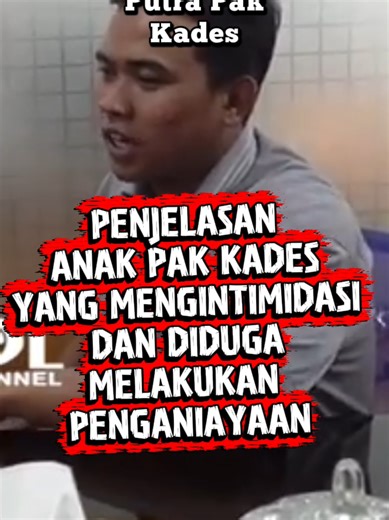 Tampang Anak Pak Kades yang Diduga Intimidasi