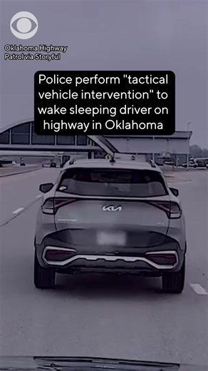 Lieutenant Brian McSlarrow pursued a vehicle in which the driver was slumped over the steering wheel on the Will Rogers Turnpike in Oklahoma. The vehicle was traveling at about 40 MPH, and police said the incident was “unlike anything” they had seen before. McSlarrow performed a tactical vehicle intervention to “prevent a potential crash or serious injury”, waking the driver and bringing the car to a stop. Police said the driver had worked nearly 20 hours within 24 hours, and had fallen asleep o