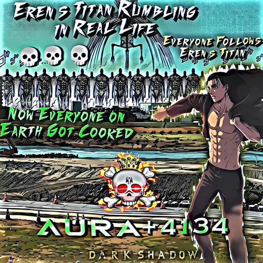 Eren's Titan Rumbling in Real Life💀☠️