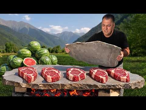Juicy Ribeye Steak Sandwich with A Watermelon Marinade!
