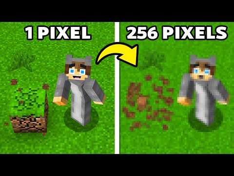 Minecraft, But If You Mine Blocks, You Lose Pixels...