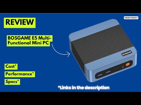 BOSGAME E5 Mini PC Review – Ryzen 3 5300U, 16GB RAM, 1TB SSD, Triple 4K Display Setup!