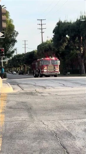 E37 arriving on scene of an elevator rescue ￼