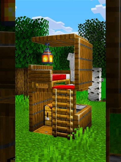 Minecraft 2x2 Cozy House....🤔 (Payphone) #minecraft #shorts