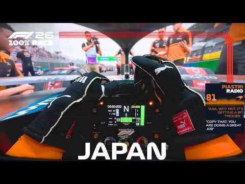 ULTRA REALISTIC F1 2026 - Oscar Piastri McLaren Japan GP 100% Race