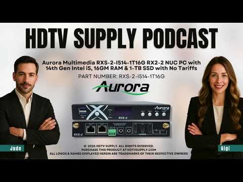 Aurora Multimedia RXS-2-I514-1T16G RX2-2 NUC PC with 14th Gen Intel i5, 16GM RAM & 1-TB SSD