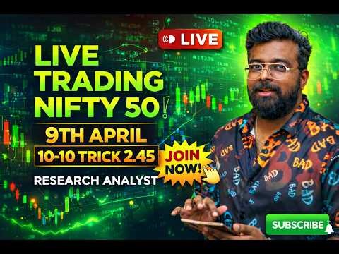 Bank Nifty Live Options Trading | 9 APR 2026 |Live Market Analysis & Scalping Strategy(Educational)
