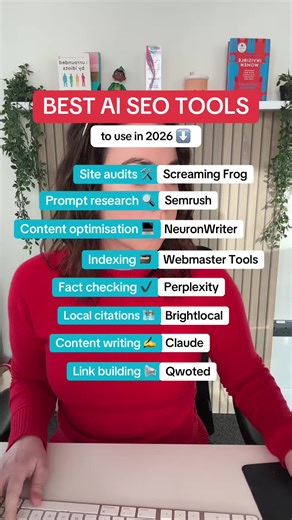Looking for the best SEO tools to use in 2026 to kickstart your website SEO strategy? These are my top recommended AI SEO tools, SEO audit tools, SEO content writing & optimisation tools, link building tools, technical SEO audit tools, local SEO tools & keyword research tools to boost your website's rankings on ChatGPT & Google in 2026. #AISEOOptimization #GoogleSEO #ChatGPTSEO #BestSEOTools #websiteseo
