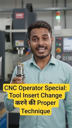 1 मिनट में सीखें VMC Machine का Insert बदलना! ⚙️ #Machining #viral #youtubeshorts #shorts