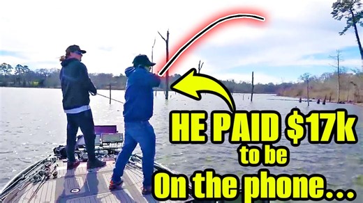 This guy paid 17,000 dollars to fish one day with me