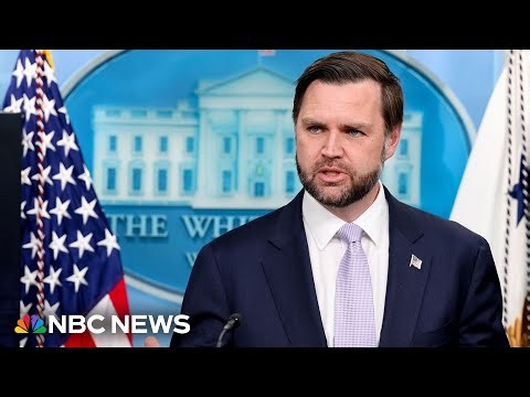 LIVE: Vance holds White House press briefing | NBC News