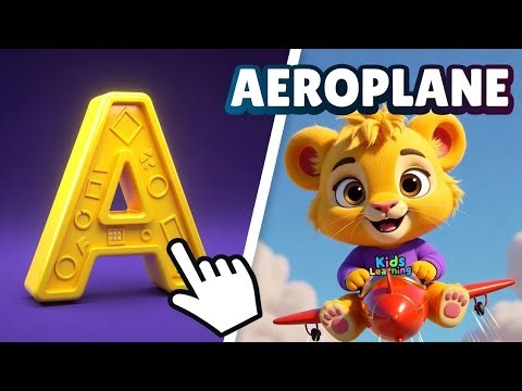 A for Apple 🍎 Alphabet Video for Kids | Learn Letters A to Z | ABC Phonics for Toddlers