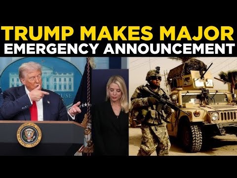 Donald Trump LIVE: Trump Makes SHOCK Emergency Declaration at White House | US NEWS