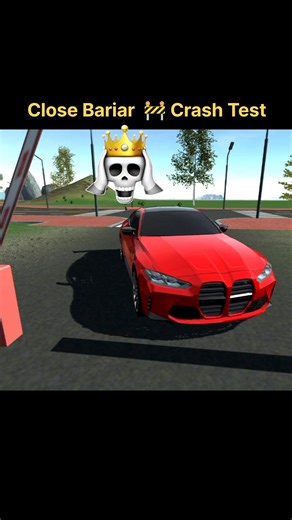 Close Bariar 🚧 Crash Test for BMW M4 #bmw #tweening #shorts #lamborghini #trollface #carsimulator