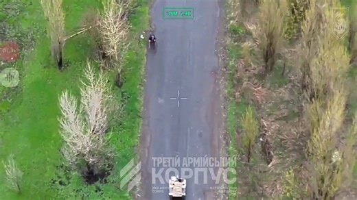 A 77-year-old Ukrainian grandmother fleeing the war was spotted by a drone while walking alone under fire.They sent a UGV to rescue her.To avoid frightening her, the ground robot was covered with a blanket bearing the message: "Grandma, get on."