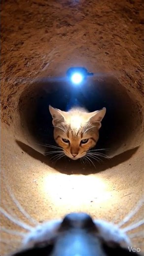 Sand Cat POV | Rare Desert Cat Hunting in the Wild #shorts
