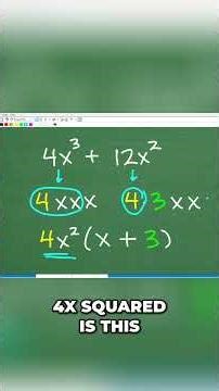 Math Magic Factor Out the GCF Like a Pro! #math #maths #algebra