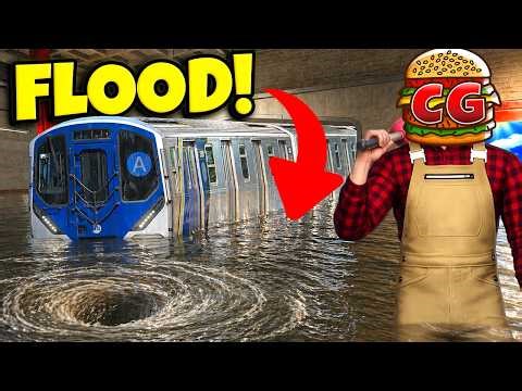 Unclogging Drains in a FLOODED Train Station! (DrainSim)