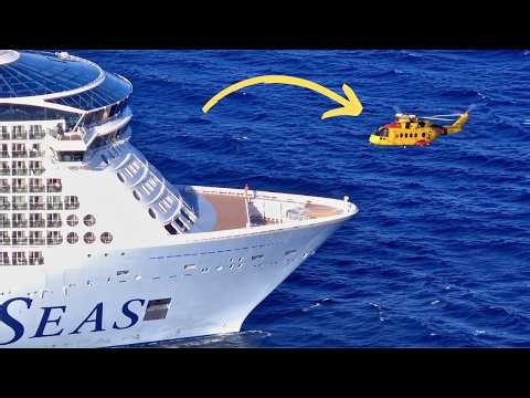 Cruise Ship Doubles Speed to Meet Rescue Helicopter