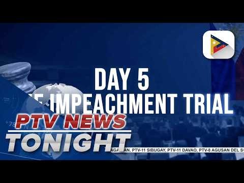 Recap on 5th day of Vice President Sara Duterte's impeachment trial