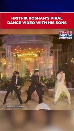 Hrithik Roshan Dances With Sons Hrehaan And Hridhaan | Video Goes Viral On Social Media #shorts