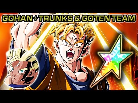 LR SSJ FUTURE GOHAN/TRUNKS ON LR GOHAN + TRUNKS & GOTEN TEAM! Dragon Ball Z Dokkan Battle