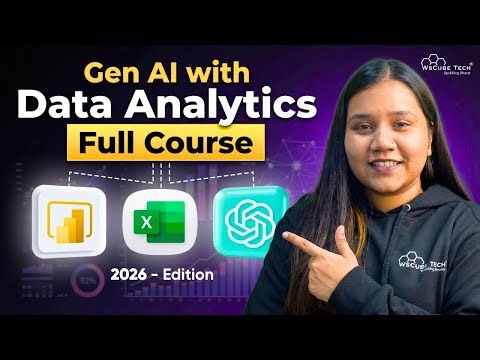 Data Analytics FULL Course with Generative AI (Beginner to Pro) - 2026