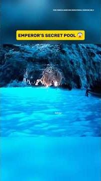 This Cave Can Only Be Entered by Holding Your Breath 😱 #bluegrotto #capri #mysteriousplaces #shorts