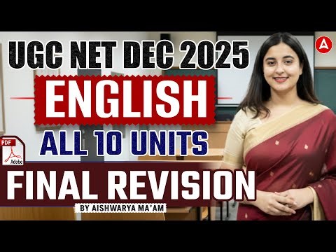 UGC NET English Literature Marathon | UGC NET English All 10 Units Revision By Aishwarya Mam