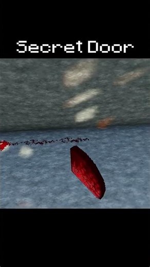 Minecraft: Easy Secret Door Tutorial (Bedrock & Java) #meme