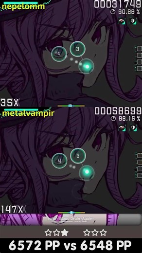 DUEL SHOW nepelomm vs metalvampir - osu! tournament [Map 2] #osu #replay #osugame #stream