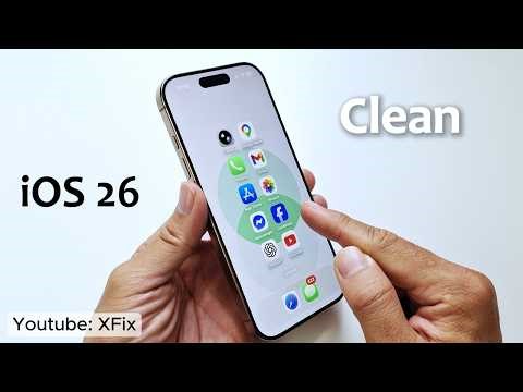 iOS 26: Clean iPhone Home Screen Set Up