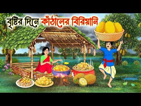 বৃষ্টির দিনে কাঁঠালের বিরিয়ানি | Bengali Fairy Tales Cartoon | Rupkothar Notun Golpo |Thakumar Jhuli