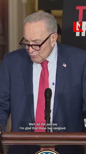 Schumer Reacts To Swalwell and Gonzales Resignations From Congress