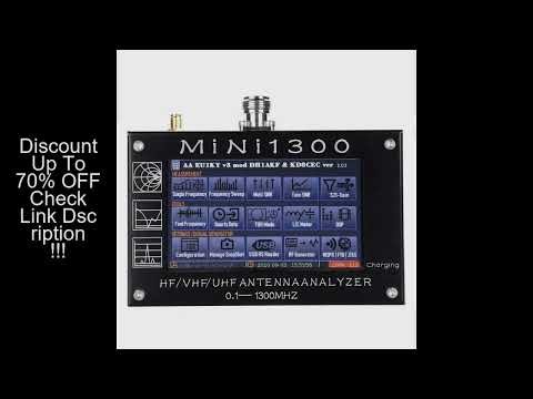 Mini1300 4.3 inch LCD Touch Screen 0.1-1300MHz HF/VHF/UHF ANT SWR Antenna Analyzer Meter Tester
