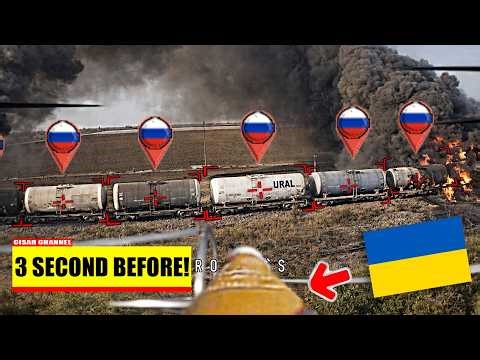 Russian Train Full of Fuel Was Attacked by Ukrainian Drones! Then This Happened...