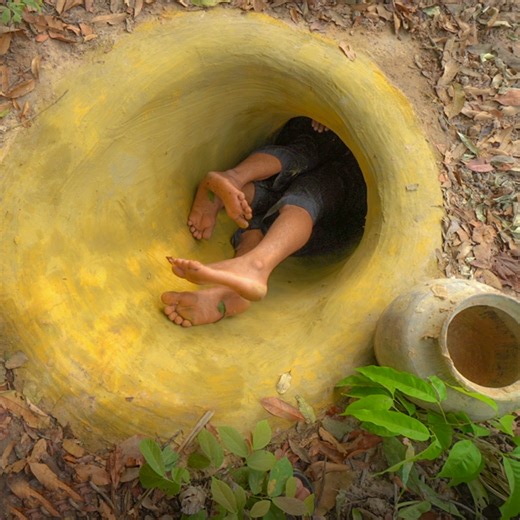 Dig Cave Build Temple Underground House And Water Slide Swimming Pools | Survival Builder Viral