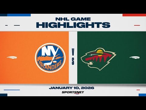 NHL Highlights | Islanders vs. Wild - January 10, 2026
