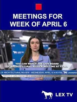 Watch this #video as Hailey from LexTV explains the schedule of our LIVE meeting coverage April 13