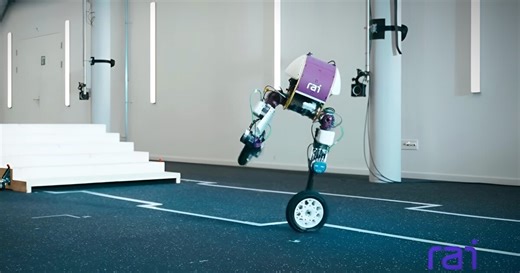 Robotic legs skate, climb stairs, and balance on one wheel in demo video